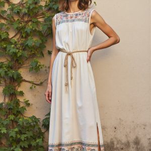 Women's Bohe Art Print Casual Cotton Dress